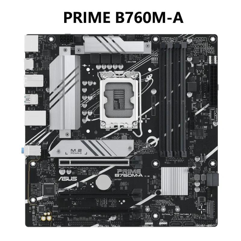 ASUS PRIME B760M-A  B760 LGA 1700 mATX , PCIe 4.0, DDR5, 2x M.2 , Realtek 2.5Gb ̴, ÷ Ʈ 
